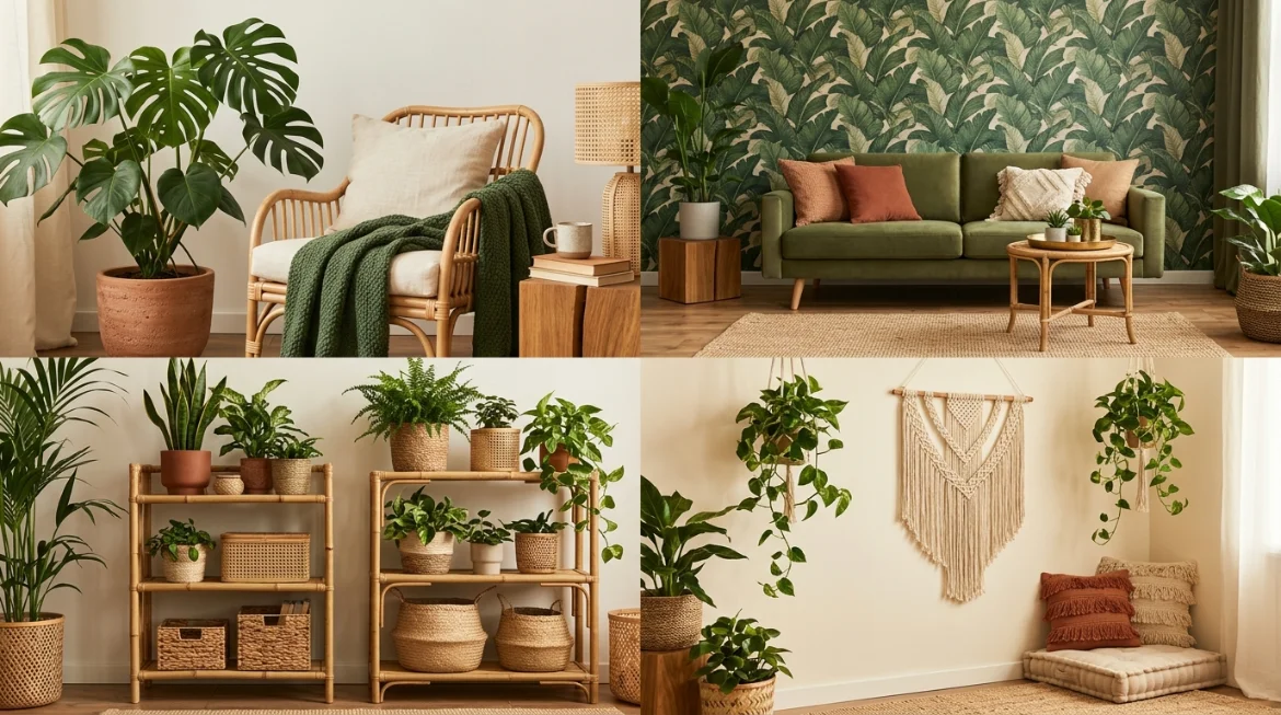 18 Tropical Jungle Living Room Ideas for a Fresh Look